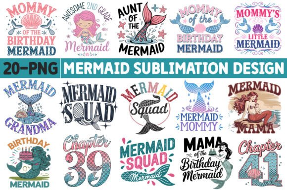 Download Mermaid-Sublimation PNG Design - Premium Resources
