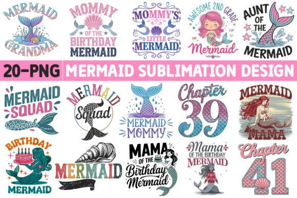 Download Mermaid-Sublimation PNG Design - Premium Resources