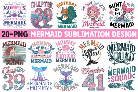Download Mermaid-Sublimation PNG Design - Premium Resources