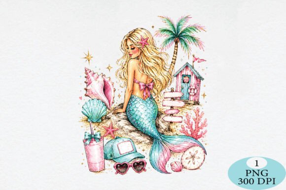 Download Whimsical Mermaid PNG - Premium Bundle
